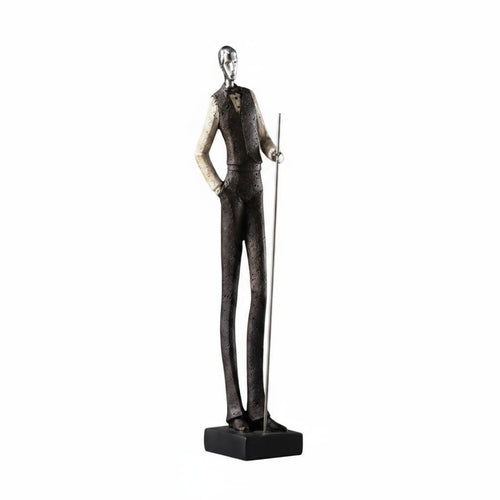 3 Pieces Snooker Figurine Gift Idea Billiards Statue Modern Design for Office