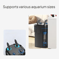 External Aquarium Purifier with Quiet Multi-Stage Filtration