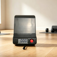 Clear Rowing Machine Monitor Battery Operated Rowing Machine Display Compact Digital Display Monitor Matte Black for Home Athletes, Garage Gym