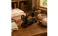 Dollhouse Sewing Machine Display Decoration Mini Stitching Device Collector Gift for Craft Hobbyists