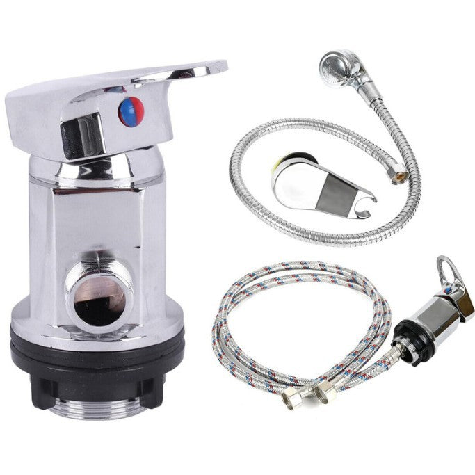 Square Shampoo Basin Faucet with Mixing Valve for Salons