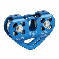 High Strength Zip Line Trolley Effortless Rotation Double Zip Line Pulley Wear Resistant Tandem Speed Double Trolley 7075 Aviation Aluminum for Rescue Professionals, Climbers, Canyoning
