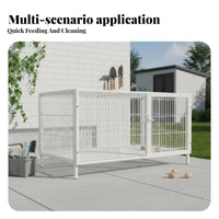 SturdyDuty Bar Enclosure Easy to Clean Dog Kennel Large Space Rust-Resistant for Small Pet Owners, Groomers, Home, Backyard