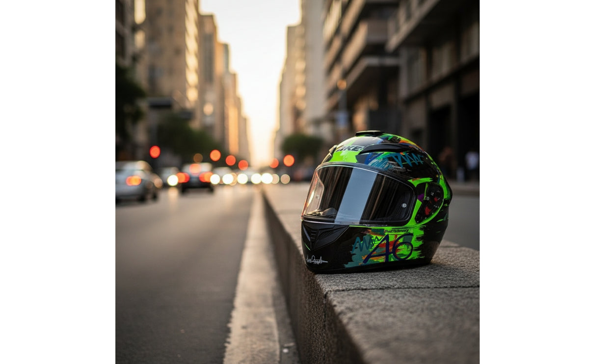 Aerodynamic Full Face | Ventilated, Full Face Helmet, for Karting