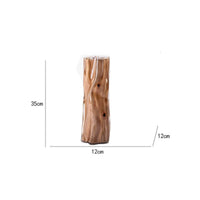 Resin Vase with Wood Organic Wood Log Vase Unique for Tabletop