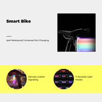 Brake-sensing waterproof bike light