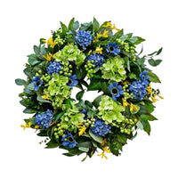 Artificial Floral Wreath Spring Artificial Flower Wreath Decorative for Entryway