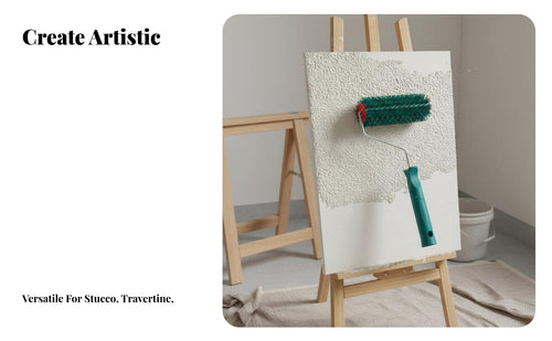 Reusable Artistic Texture Roller Brush Long-Lasting Texture Paint Roller Easy to Clean Comfortable Grip for Decorators, DIY Enthusiasts, Homeowners, Home Renovation, Interior Design Projects, Furniture Upcycling