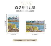 新款皮革入户门地垫可剪裁门垫防滑脚垫厨房PVC防水防油垫子地毯 TMDZ-173【乡间小路】皮革 100*120cm【入户常规尺寸推荐】
