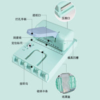 迷你线圈本装订机活页本打孔机蘑菇孔装订机铁圈装订机DIY打孔机