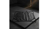 Silicone Coated Fire Retardant Blanket Portable Handle Fireproof Cloth Easy to Fold Barbecue Fire Mat Reusable for Camping, Travel