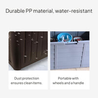 Waterproof Outdoor Storage Box, Garden Organizer Cabinet