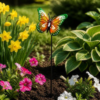 Iron Art Butterfly Garden Stake Wall Decor