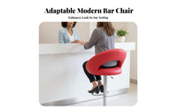 Adjustable Swivel Stool Stable Wide Base Adjustable loopBack Stool for Kitchen