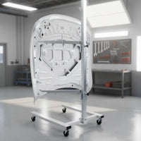Auto Body Panel Painting Stand Galvanized Panel Painting Stand Bracket with Wheels Mobile for Mechanics