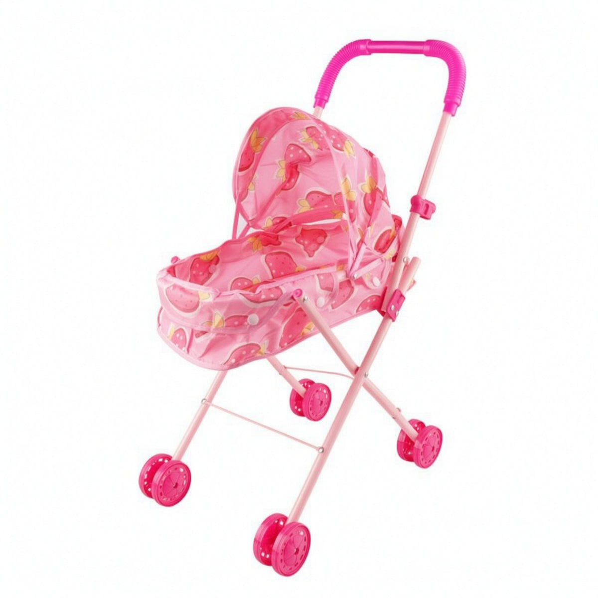 Doll Carriage with Canopy Foldable Doll Carriage Lightweight Toy Pushchair for Kids, Playroom