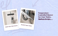 Brass thermostatic rainfall shower