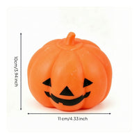 Squeezable Pumpkin Stress Ball Soft Halloween Stress Ball Orange Jack-O'-Lantern Press Toy Slow-Rising for Desk
