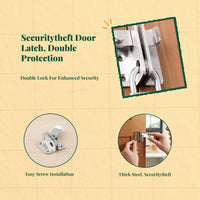 Stainless steel security latch lock