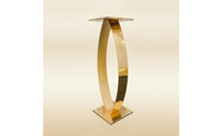 Flower Stand Gold-Colored Flower Stand with Square Base Floral Riser Decorative Display Plinth Tall for Wedding Planners