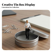 Tiny Human Model Collectible Realistic Miniature Person Hand-Painted Miniature Person Highly Detailed for Collectors, Dioramas