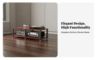 High Weight Capacity Audio Equipment Rack Sturdy Construction Multi-Tier Audio Stand Ventilated Back Design Stereo Component Shelf Heavy-Duty Material for Audiophiles, Vinyl Collectors, Living Room