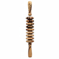 Handmade Wooden Massage Roller Stick Flexible Design Back and Belly Roller Portable Handheld Massage Stick