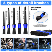 Electric Drill Brush Head 40-Piece Multi-Function Cleaning Detail Gap Brush Car Mop Wash Glove