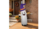 Inflatable Halloween Ghost Inflatable Quick and Easy Setup Inflatable Ghost Spooky Outdoor Decoration Smiling for Homeowners, Families, Yard, Lawn, Porch