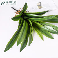 仿真绿植 蕙兰叶 手感软胶剑兰叶蝴蝶兰配草盆栽家居客厅装饰插花