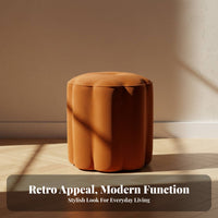 Round Vanity Stool Vintage design Upholstered Seat padded seat for Homeowners