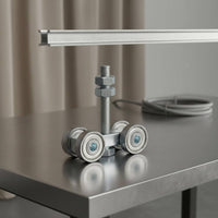 H30 Hanging Rail Rust Resistant Barn Door Roller Adjustable for Curtain, Canvas