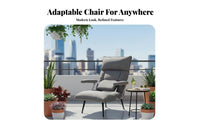 Adjustable Floor Lounger Spineing Adjustable Spinerest Seat Water Space-Saving Design for Teens, Bedroom, Balcony