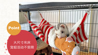 安格鲁宠物貂雪貂吊床秋冬款花枝鼠松鼠等小宠物吊床加绒睡袋貂窝