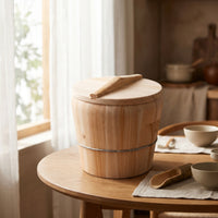 Steamed Rice Container with Lid Traditional Rice Steamer Long-Lasting