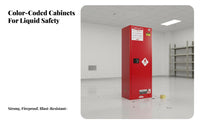 Cabinet Fire-Resistant Storage Cabinet Double-Walled Design for Facility Managers, Research Facility, Laboratories, Workshop