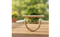 Bird Cage Perch with Rope Wooden Suspended Bird Perch for Budgies