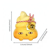 Gourd-Shaped Hanging Figurine Playful Desk Hanging Ornament Twisted Cord