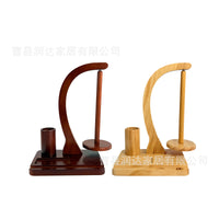 新款木质纱线架可旋转带手机支架针织线球线轴架针织工具收纳盒