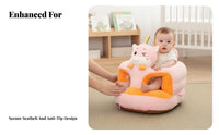 Plush Creature Sit-up Trainer Upright Seating Support Toddler Sofa for Living Room