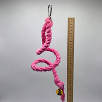 Pet Bird Toy Climbing Rope for Parrot Enrichment, Thickened Rope Bird Cage Toy, Hanging Perch for Small Parrot Parakeet Cage Accessories