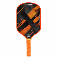 Black Edge Guard Carbon Fiber Pickleball Paddle Graphic Design Sports Equipment
