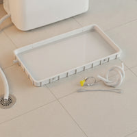 Thickened Base Air Conditioner Drain Tray Single Piece Reinforced Plastic Tray Water Movement Catcher Fast Drainage
