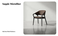 Upholstered Armchair Sturdy Wood Frame Curved Spine Armchair Designerinfluenced by Versatile Use for Residents