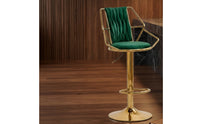 Adjustable Bar Stool with Backrest Swivel Bar Stool Ergonomic Furniture Cushioned for Kitchen Island