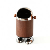 Trash Can with Wheels Portable Wastebasket Long-Lasting for Living Room