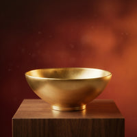 Gua Sha Bowl Golden Brass Bowl Basin Polished Compact for Spa Therapists, Body Scraping, Massage Treatment