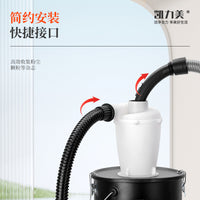 Spray-Coated Cyclone Dust Collector, Stainless Steel, Easy to Clean