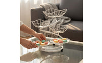 Tiered Fruit Basket Decorative Multi-Layer Snack Basket Space Saving
