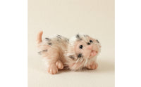 Dog Figurine with Fuzzy Compact Dog Figurine Cute Toy for Desk